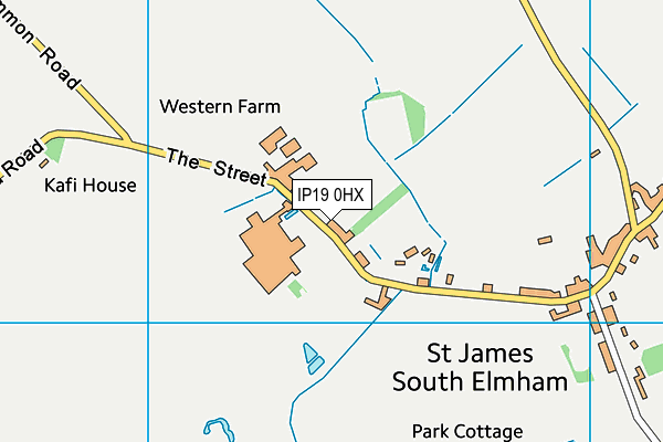 IP19 0HX map - OS VectorMap District (Ordnance Survey) IP19 0HX map - OS VectorMap District (Ordnance Survey)