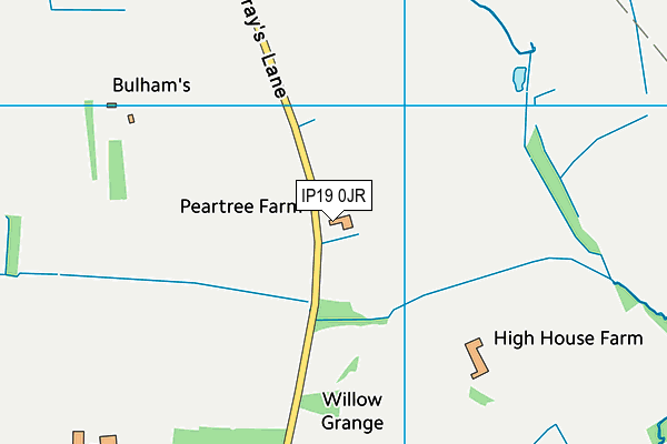 IP19 0JR map - OS VectorMap District (Ordnance Survey)