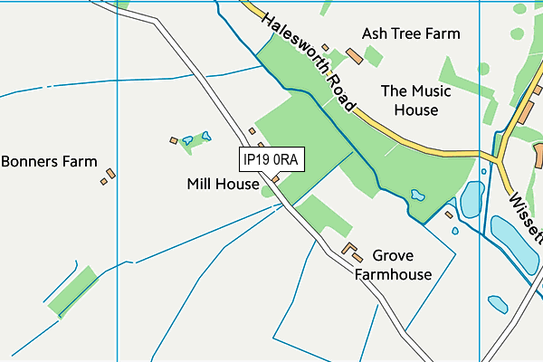 IP19 0RA map - OS VectorMap District (Ordnance Survey) IP19 0RA map - OS VectorMap District (Ordnance Survey)