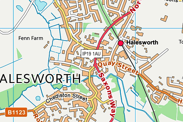 IP19 1AU map - OS VectorMap District (Ordnance Survey) IP19 1AU map - OS VectorMap District (Ordnance Survey)