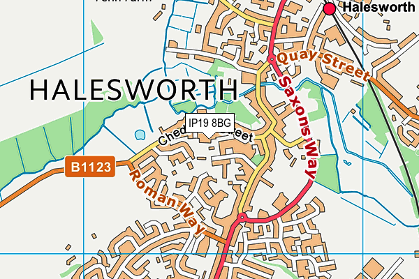 IP19 8BG map - OS VectorMap District (Ordnance Survey) IP19 8BG map - OS VectorMap District (Ordnance Survey)