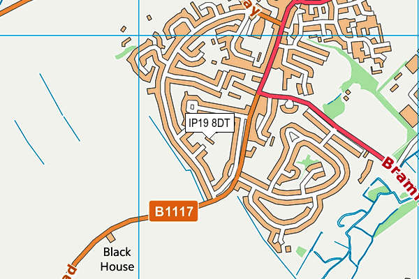 IP19 8DT map - OS VectorMap District (Ordnance Survey) IP19 8DT map - OS VectorMap District (Ordnance Survey)