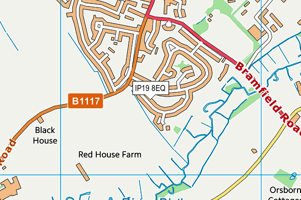 IP19 8EQ map - OS VectorMap District (Ordnance Survey) IP19 8EQ map - OS VectorMap District (Ordnance Survey)