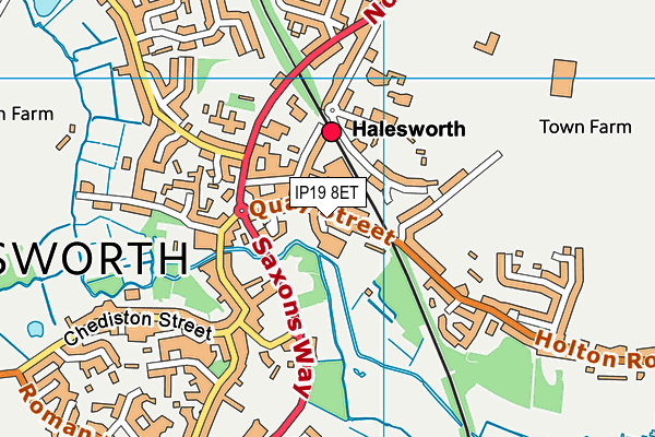 IP19 8ET map - OS VectorMap District (Ordnance Survey) IP19 8ET map - OS VectorMap District (Ordnance Survey)