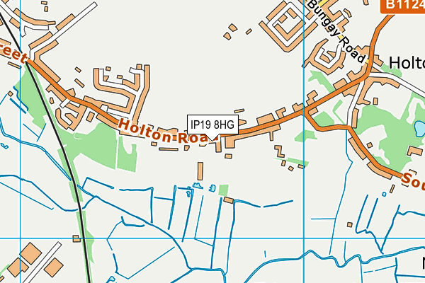 IP19 8HG map - OS VectorMap District (Ordnance Survey) IP19 8HG map - OS VectorMap District (Ordnance Survey)