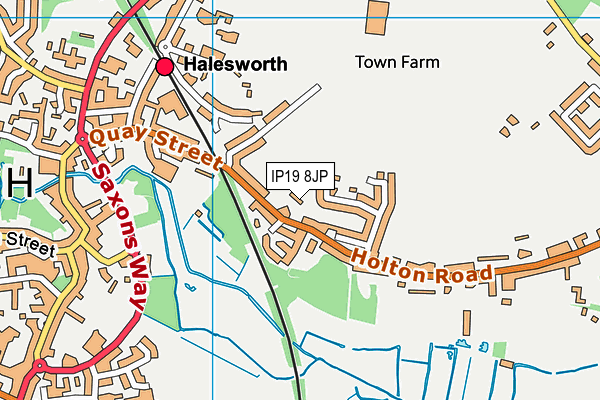 IP19 8JP map - OS VectorMap District (Ordnance Survey) IP19 8JP map - OS VectorMap District (Ordnance Survey)