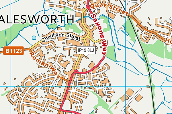 IP19 8LJ map - OS VectorMap District (Ordnance Survey) IP19 8LJ map - OS VectorMap District (Ordnance Survey)