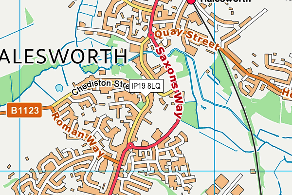 IP19 8LQ map - OS VectorMap District (Ordnance Survey) IP19 8LQ map - OS VectorMap District (Ordnance Survey)