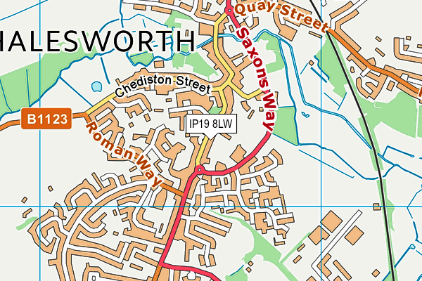 IP19 8LW map - OS VectorMap District (Ordnance Survey) IP19 8LW map - OS VectorMap District (Ordnance Survey)