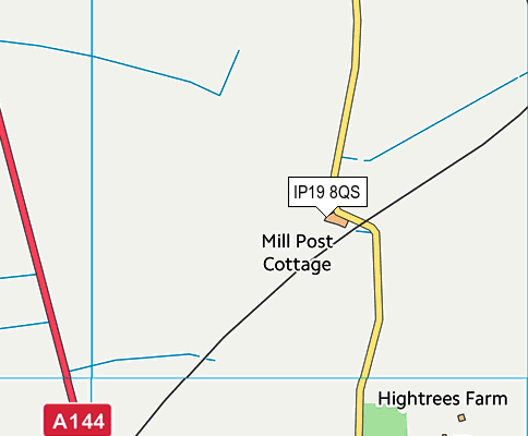 IP19 8QS map - OS VectorMap District (Ordnance Survey) IP19 8QS map - OS VectorMap District (Ordnance Survey)
