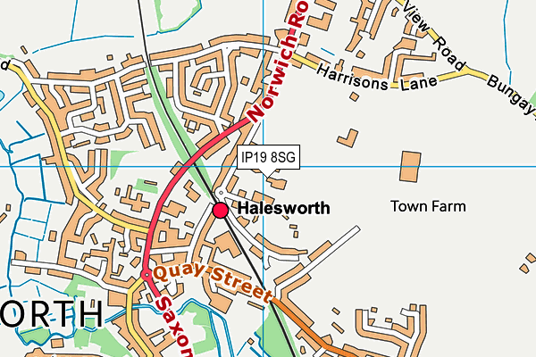 IP19 8SG map - OS VectorMap District (Ordnance Survey) IP19 8SG map - OS VectorMap District (Ordnance Survey)