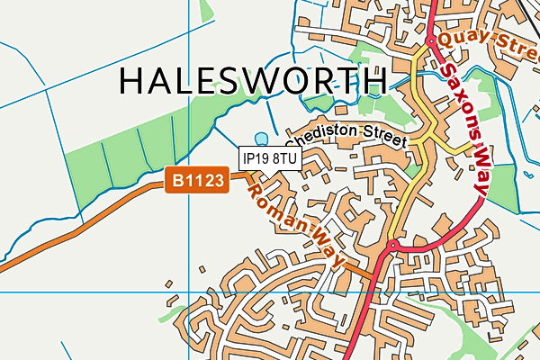 IP19 8TU map - OS VectorMap District (Ordnance Survey) IP19 8TU map - OS VectorMap District (Ordnance Survey)