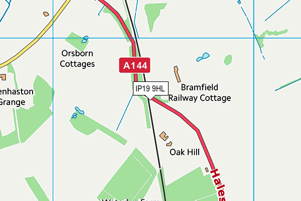 IP19 9HL map - OS VectorMap District (Ordnance Survey) IP19 9HL map - OS VectorMap District (Ordnance Survey)