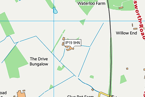 IP19 9HN map - OS VectorMap District (Ordnance Survey) IP19 9HN map - OS VectorMap District (Ordnance Survey)