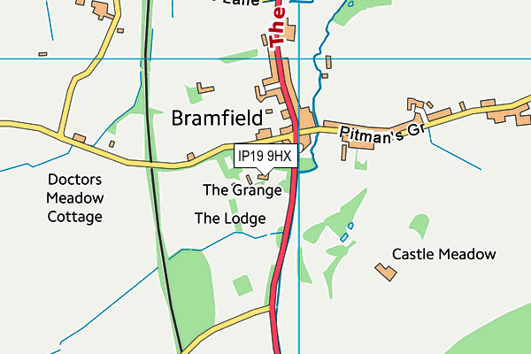 IP19 9HX map - OS VectorMap District (Ordnance Survey) IP19 9HX map - OS VectorMap District (Ordnance Survey)