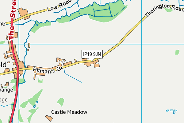 IP19 9JN map - OS VectorMap District (Ordnance Survey) IP19 9JN map - OS VectorMap District (Ordnance Survey)