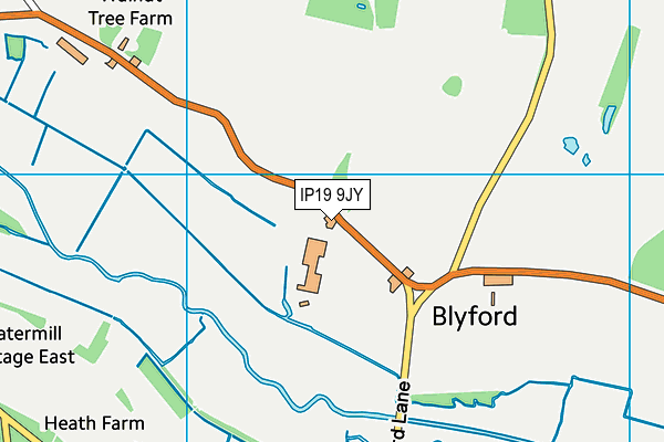 IP19 9JY map - OS VectorMap District (Ordnance Survey) IP19 9JY map - OS VectorMap District (Ordnance Survey)