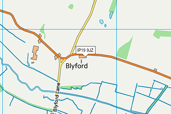 IP19 9JZ map - OS VectorMap District (Ordnance Survey) IP19 9JZ map - OS VectorMap District (Ordnance Survey)
