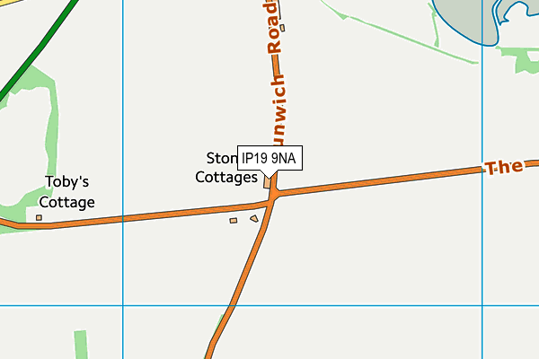IP19 9NA map - OS VectorMap District (Ordnance Survey) IP19 9NA map - OS VectorMap District (Ordnance Survey)