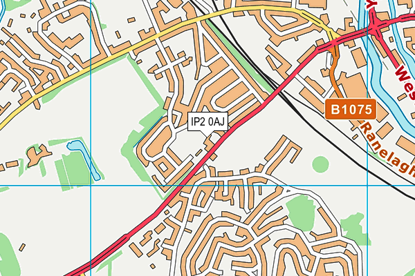 IP2 0AJ map - OS VectorMap District (Ordnance Survey) IP2 0AJ map - OS VectorMap District (Ordnance Survey)