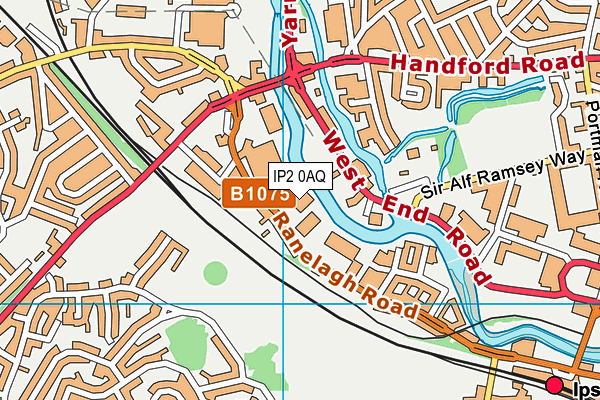 IP2 0AQ map - OS VectorMap District (Ordnance Survey) IP2 0AQ map - OS VectorMap District (Ordnance Survey)