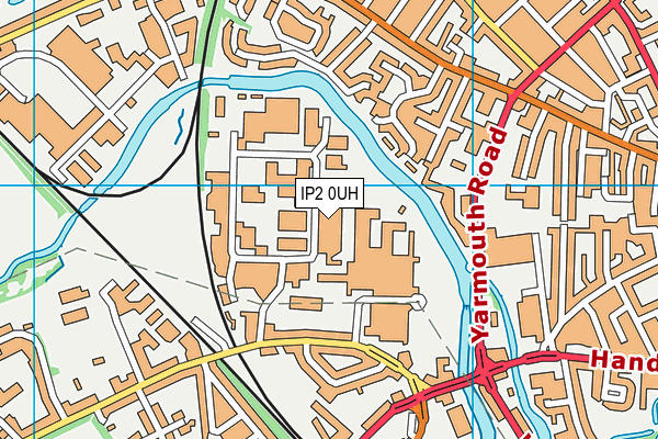 IP2 0UH map - OS VectorMap District (Ordnance Survey) IP2 0UH map - OS VectorMap District (Ordnance Survey)