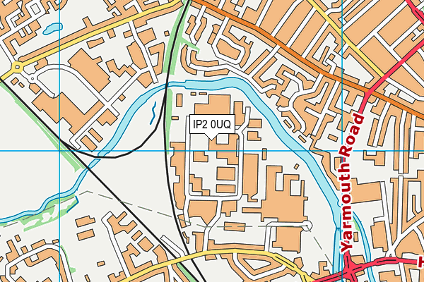 IP2 0UQ map - OS VectorMap District (Ordnance Survey)