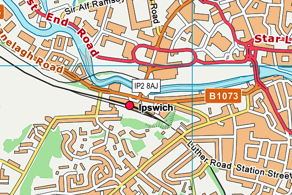 IP2 8AJ map - OS VectorMap District (Ordnance Survey) IP2 8AJ map - OS VectorMap District (Ordnance Survey)