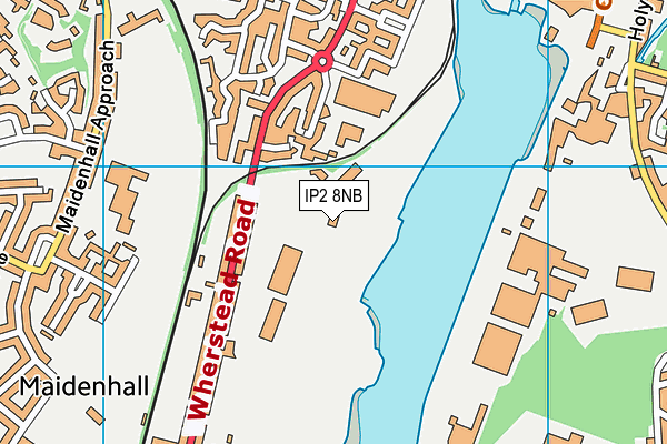 IP2 8NB map - OS VectorMap District (Ordnance Survey) IP2 8NB map - OS VectorMap District (Ordnance Survey)