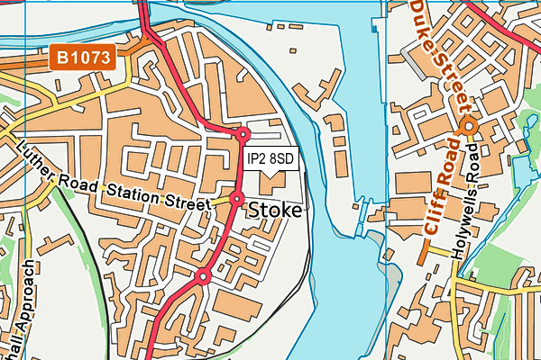IP2 8SD map - OS VectorMap District (Ordnance Survey) IP2 8SD map - OS VectorMap District (Ordnance Survey)