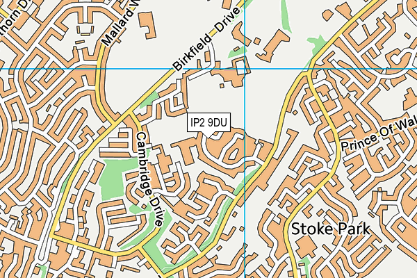 IP2 9DU map - OS VectorMap District (Ordnance Survey) IP2 9DU map - OS VectorMap District (Ordnance Survey)