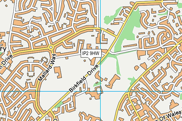 IP2 9HW map - OS VectorMap District (Ordnance Survey) IP2 9HW map - OS VectorMap District (Ordnance Survey)