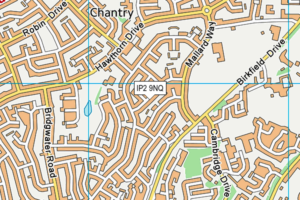IP2 9NQ map - OS VectorMap District (Ordnance Survey) IP2 9NQ map - OS VectorMap District (Ordnance Survey)