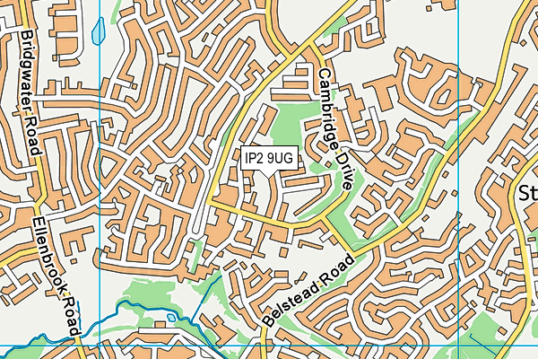 IP2 9UG map - OS VectorMap District (Ordnance Survey) IP2 9UG map - OS VectorMap District (Ordnance Survey)