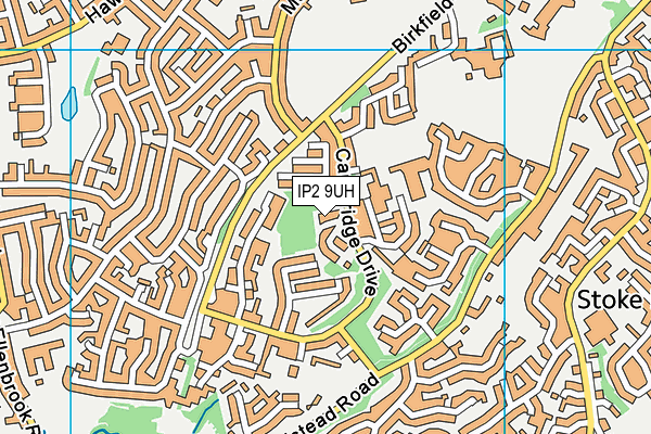 IP2 9UH map - OS VectorMap District (Ordnance Survey) IP2 9UH map - OS VectorMap District (Ordnance Survey)