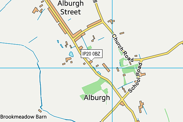 IP20 0BZ map - OS VectorMap District (Ordnance Survey) IP20 0BZ map - OS VectorMap District (Ordnance Survey)