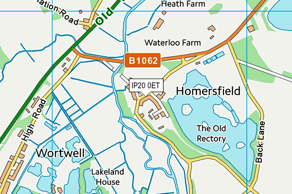IP20 0ET map - OS VectorMap District (Ordnance Survey) IP20 0ET map - OS VectorMap District (Ordnance Survey)