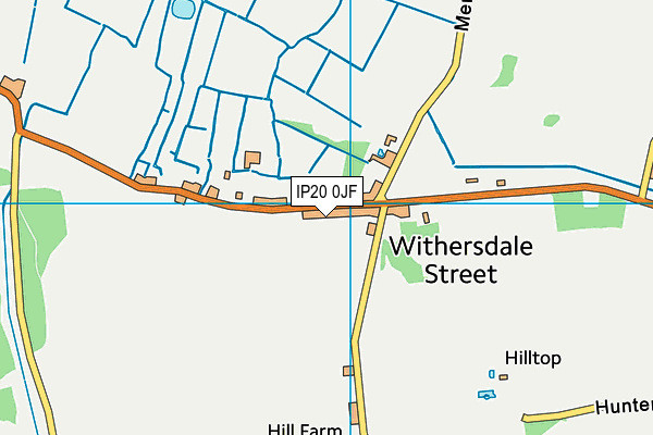 IP20 0JF map - OS VectorMap District (Ordnance Survey) IP20 0JF map - OS VectorMap District (Ordnance Survey)