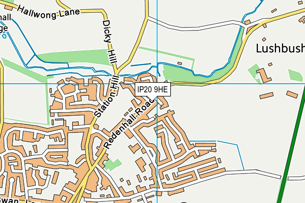 IP20 9HE map - OS VectorMap District (Ordnance Survey) IP20 9HE map - OS VectorMap District (Ordnance Survey)