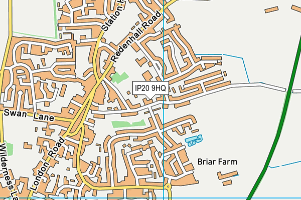 IP20 9HQ map - OS VectorMap District (Ordnance Survey) IP20 9HQ map - OS VectorMap District (Ordnance Survey)