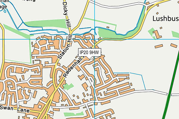 IP20 9HW map - OS VectorMap District (Ordnance Survey) IP20 9HW map - OS VectorMap District (Ordnance Survey)