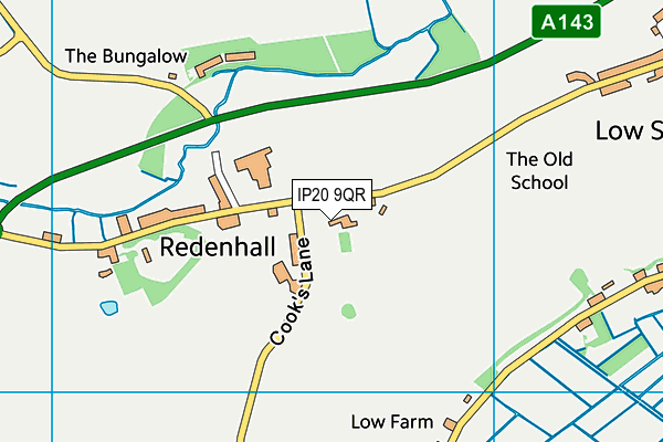 IP20 9QR map - OS VectorMap District (Ordnance Survey) IP20 9QR map - OS VectorMap District (Ordnance Survey)