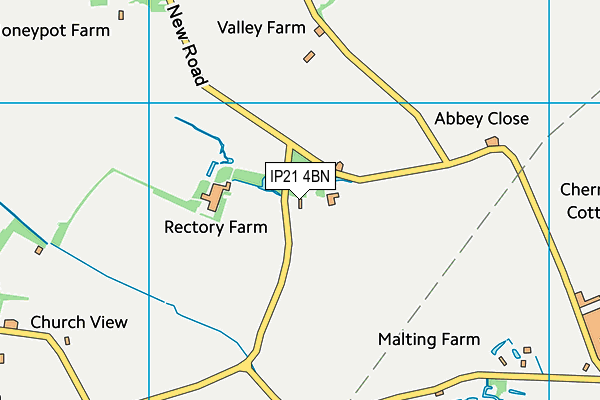 IP21 4BN map - OS VectorMap District (Ordnance Survey) IP21 4BN map - OS VectorMap District (Ordnance Survey)
