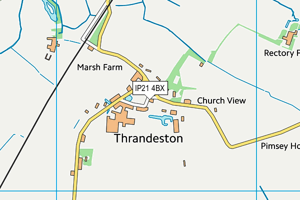 IP21 4BX map - OS VectorMap District (Ordnance Survey) IP21 4BX map - OS VectorMap District (Ordnance Survey)