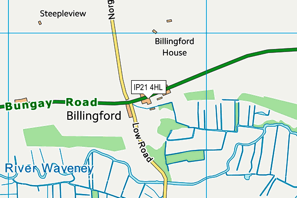 IP21 4HL map - OS VectorMap District (Ordnance Survey) IP21 4HL map - OS VectorMap District (Ordnance Survey)