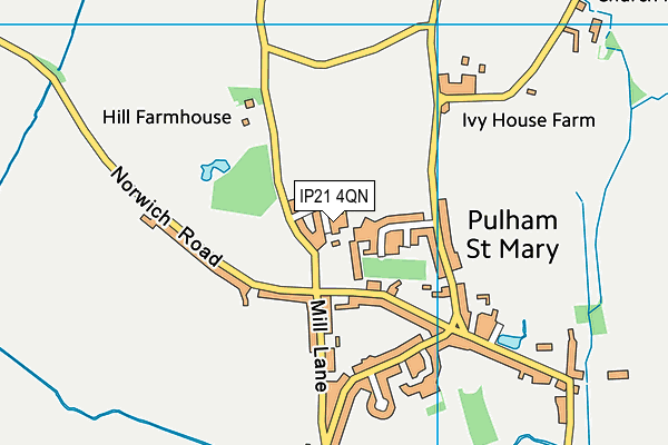 IP21 4QN map - OS VectorMap District (Ordnance Survey) IP21 4QN map - OS VectorMap District (Ordnance Survey)