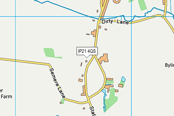 IP21 4QS map - OS VectorMap District (Ordnance Survey) IP21 4QS map - OS VectorMap District (Ordnance Survey)