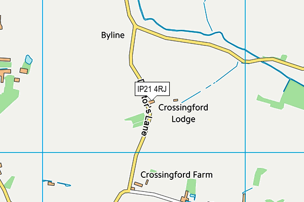 IP21 4RJ map - OS VectorMap District (Ordnance Survey) IP21 4RJ map - OS VectorMap District (Ordnance Survey)