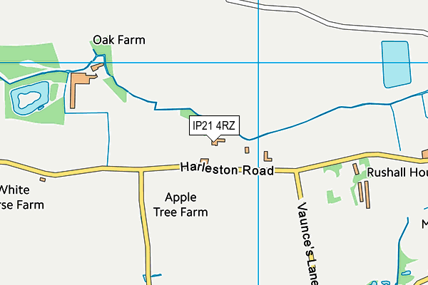 IP21 4RZ map - OS VectorMap District (Ordnance Survey) IP21 4RZ map - OS VectorMap District (Ordnance Survey)