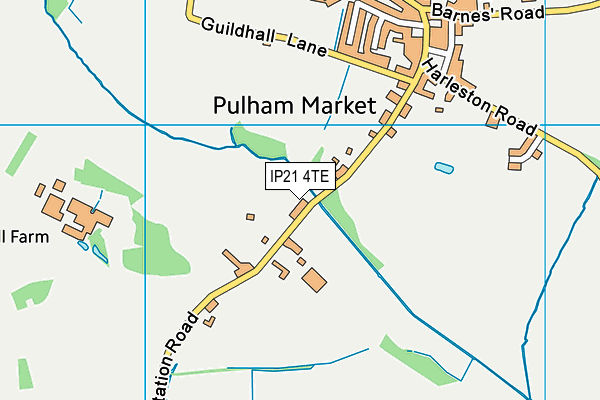 IP21 4TE map - OS VectorMap District (Ordnance Survey) IP21 4TE map - OS VectorMap District (Ordnance Survey)